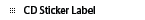 CD Sticker Label
