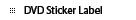 DVD Sticker Label